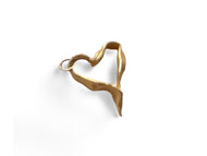 Ribbon Heart Charm